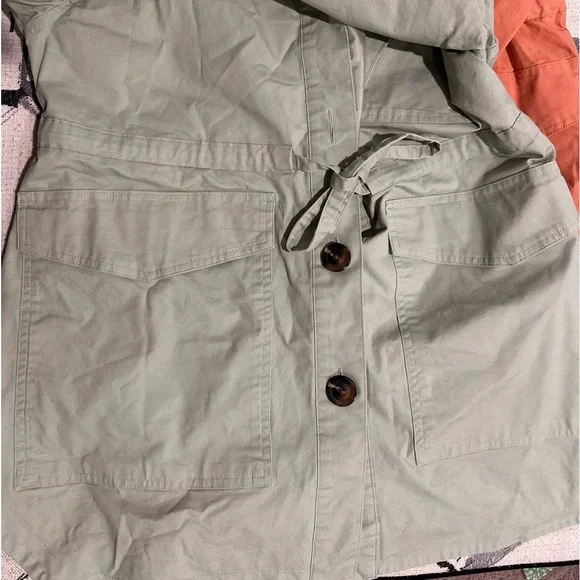 Peach And Green Universal Thread Utility/ barn Jacket - Picture 4 of 7